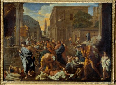 La plaga de Asdod dice que los filisteos fueron golpeados por la plaga de Nicolas Poussin