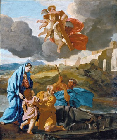 El regreso de la Sagrada Familia de Egipto de Nicolas Poussin