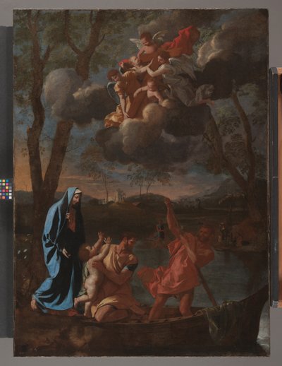 El regreso de la Sagrada Familia a Nazaret, c.1627 (óleo sobre lienzo) de Nicolas Poussin