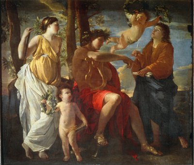 La inspiración del poeta de Nicolas Poussin