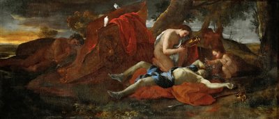 Venus llora a Adonis de Nicolas Poussin