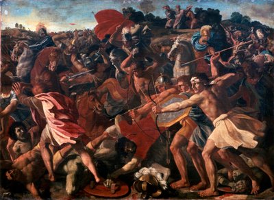 Victoria de Josué sobre los amalecitas, 1625-1626 de Nicolas Poussin