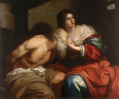 Caridad romana, obra de Nicolas Regnier, conservada en la Galleria Estense en Módena de Nicolas Regnier