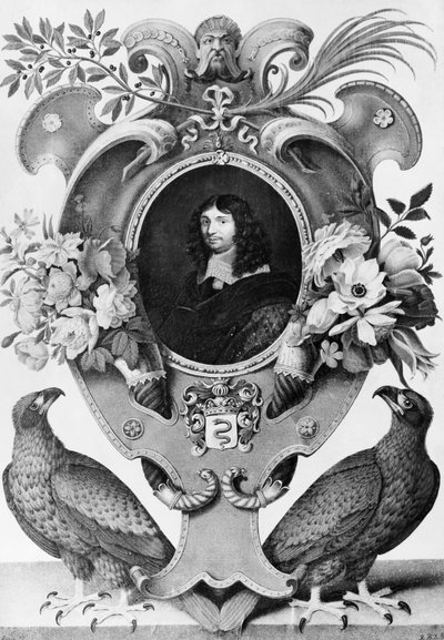 Retrato de Jean-Baptiste Colbert (1619-1683), estadista francés, grabado por Nicolas Robert (1614-1685) de Nicolas Robert