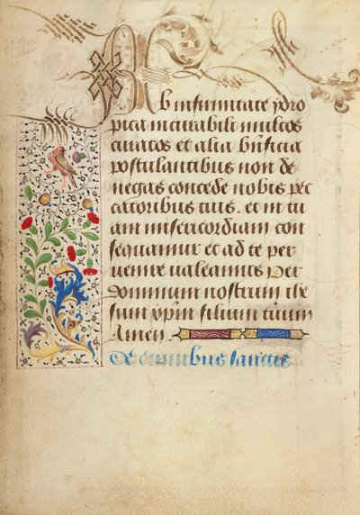 Página de texto decorada de Nicolas Spierinc