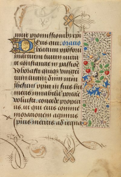 Página de texto decorada de Nicolas Spierinc