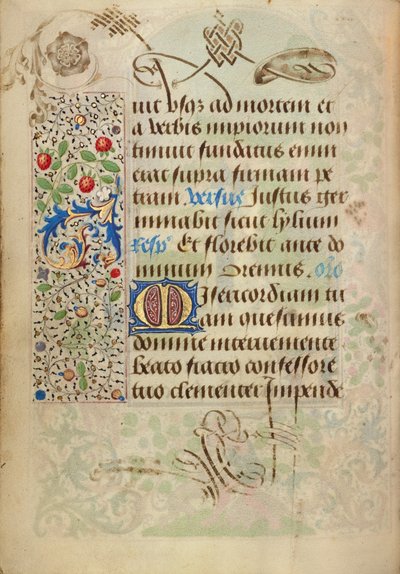 Página de texto decorada de Nicolas Spierinc