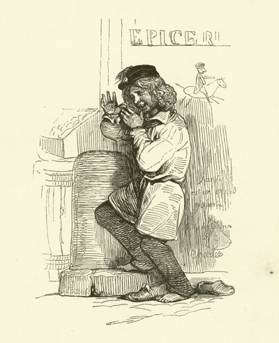 El Gamin (grabado) de Nicolas Toussaint (after) Charlet