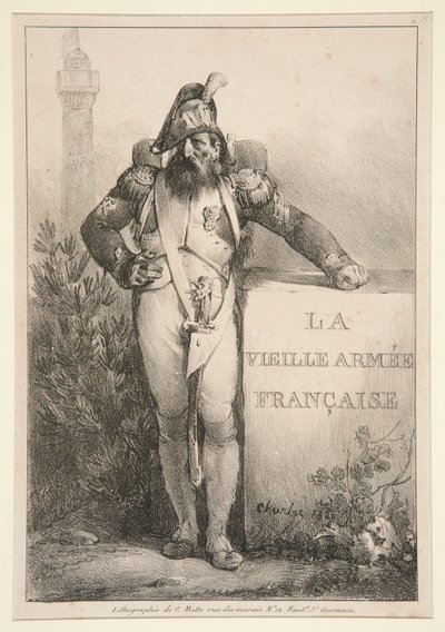 Frontispicio de la serie La Vieille Armee Francaise de Nicolas Toussaint Charlet