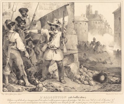 La Alocución, 20 de julio, 1830 de Nicolas Toussaint Charlet