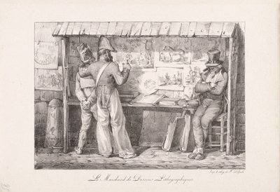 El vendedor de litografías de Nicolas Toussaint Charlet