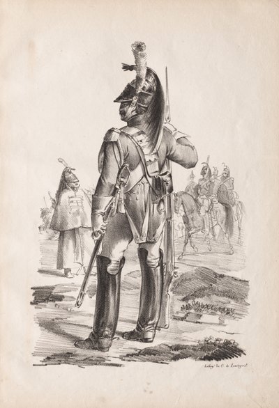 Trajes Militares: Granadero de la Guardia Real de Nicolas Toussaint Charlet
