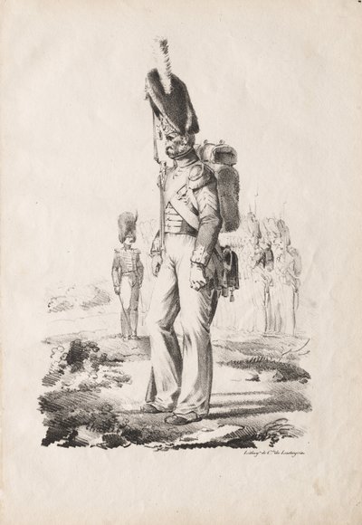 Trajes Militares: Sargento de Infantería, 1817-18 de Nicolas Toussaint Charlet