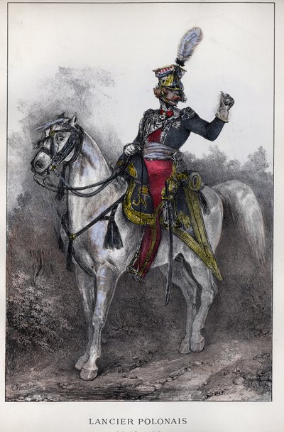 Oficial de Lanceros Polacos de la Guardia Imperial de Nicolas Toussaint Charlet