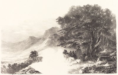 Campesinos descansando en el campo (Paysans se reposant dans la Campagne) de Nicolas Toussaint Charlet