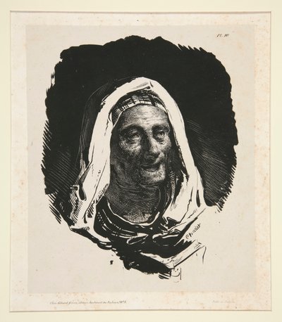 cabeza de anciana de Nicolas Toussaint Charlet