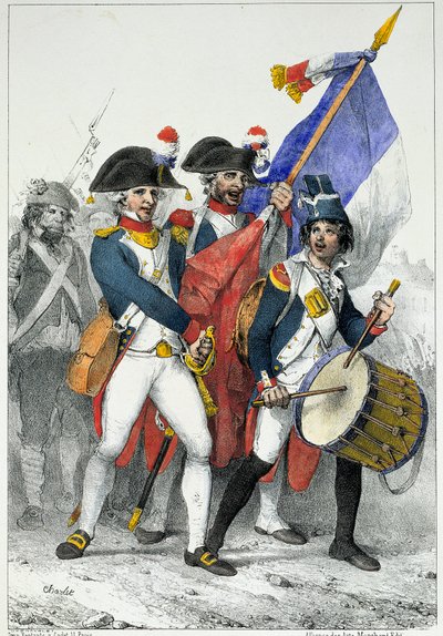 La patria en peligro: Voluntarios de la Primera República (1792-1799) partiendo para la guerra de Nicolas Toussaint Charlet