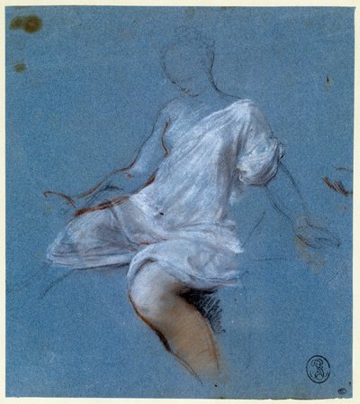 Estudio de drapeado en el cuerpo de Nicolas Vleughels