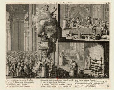 Vie très croyable des Moines, c. 1789 de Nicolas Walkcheim