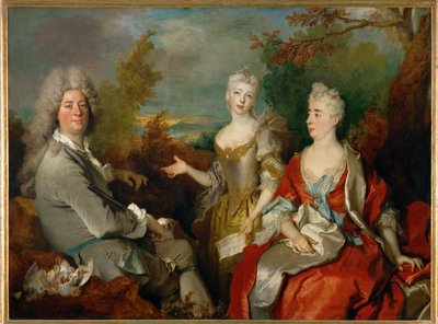 Retrato de familia ... de Nicolas de (workshop) Largilliere