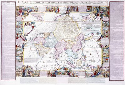 Mapa de Asia, 1740 de Nicolas de Fer