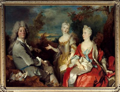 Retrato de familia anteriormente conocido como retrato del pintor, su esposa y su hija de Nicolas de Largillière