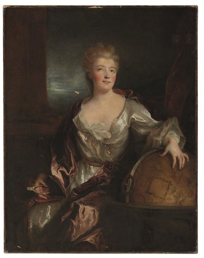 Retrato de Gabrielle-Émilie le Tonnelier de Breteuil, marquesa de Châtelet (óleo sobre lienzo) de Nicolas de Largillière
