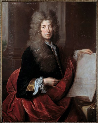 Retrato de Jules Hardouin Mansart, arquitecto y superintendente de los edificios del Rey Luis XIV de Nicolas de Largillière