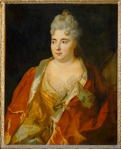 Retrato de una dama de la que se dice que es Marie-Anne Mancini, duquesa de Bouillon ... de Nicolas de Largillière