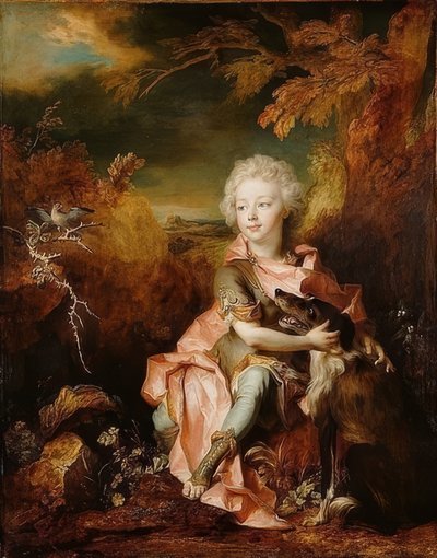Retrato de un niño en disfraz. Alrededor de 1710-1714 de Nicolas de Largillière