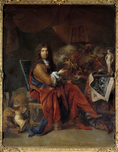 Retrato de Charles Lebrun, primer pintor del rey Luis XIV de Nicolas de Largillière