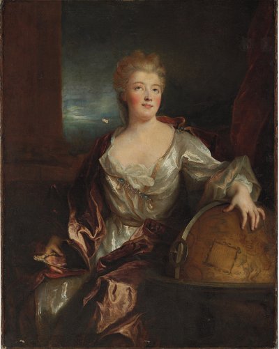 Retrato de Gabrielle Emilie le Tonnelier de Breteuil, Marquesa du Chatelet de Nicolas de Largillière