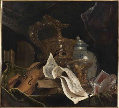 Naturaleza Muerta con Instrumento Musical de Nicolas de Largillière