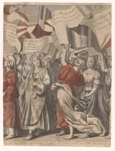 Procesión Triunfal de Cristo con Figuras del Antiguo y Nuevo Testamento (Tercera Parte) El triunfo de Jesucristo (título sobre objeto) de Nicolas de Larmessin (I)