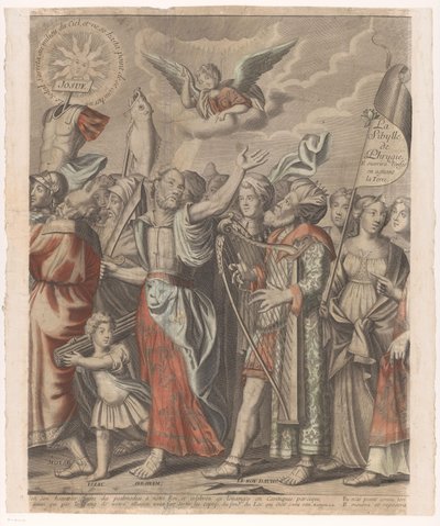 Procesión Triunfal de Cristo con Figuras del Antiguo y Nuevo Testamento (Segunda Parte) El triunfo de Jesucristo (título sobre objeto) de Nicolas de Larmessin (I)
