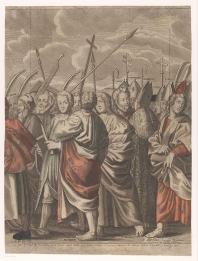 Procesión Triunfal de Cristo con Figuras del Antiguo y Nuevo Testamento (Séptima Parte) El triunfo de Jesucristo (título sobre objeto) de Nicolas de Larmessin (I)