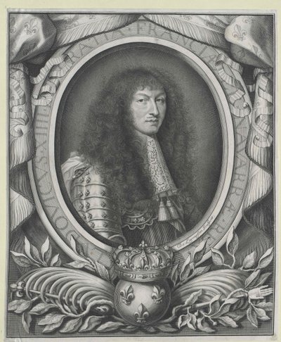 Rey de Francia Luis XIV (grabado) de Nicolas de Larmessin