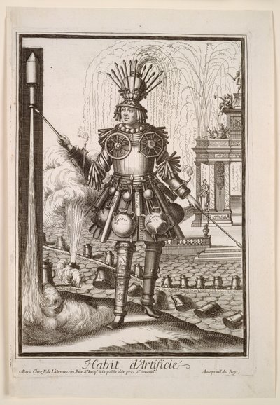 Fanciful Costumes: Costume of the Fireworks Maker de Nicolas de Larmessin II