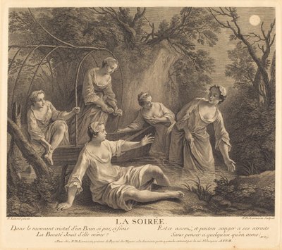 La velada de Nicolas de Larmessin IV after Nicolas Lancret