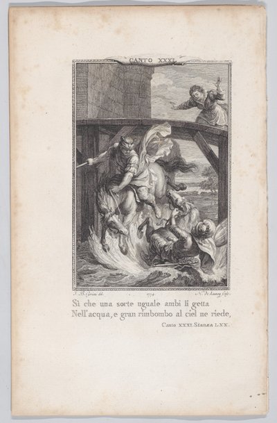 Canto 31, Estrofa 70, de Orlando Furioso de Nicolas de Launay
