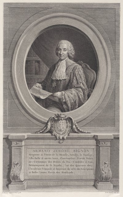 Retrato de Armand-Jérôme Bignon de Nicolas de Launay