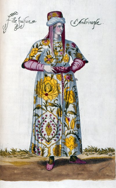 Mujer judía turca (ilustración) de Nicolas de Nicolay