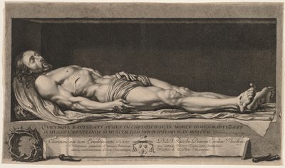El Cuerpo de Cristo en el Sepulcro, 1654 de Nicolas de Platte Montagne