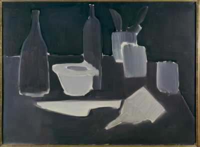 Naturaleza muerta, grisalla de Nicolas de Staël