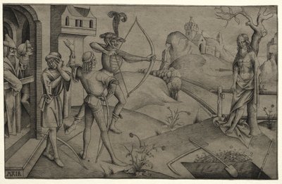 Los hijos del rey disparando al cuerpo de su padre muerto de Nicolaus Alexander Mair von Landshut