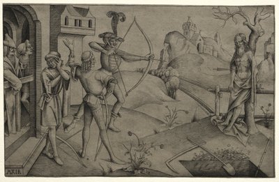 Los hijos del rey disparando al cuerpo de su padre muerto de Nicolaus Alexander Mair von Landshut