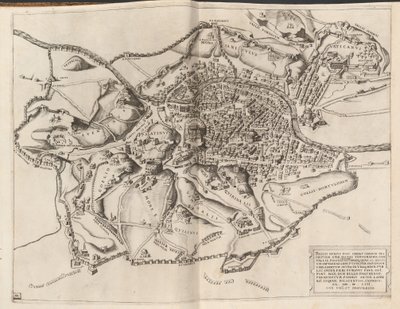 Mapa Topográfico de la Antigua Roma de Nicolaus Beatrizet