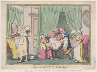 La noche de bodas de Falstaff, octubre 1807 de Nicolaus Heideloff