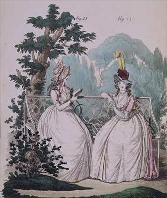 Vestido de mañana, figs. 23 y 24, de la 