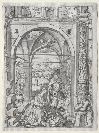 Adoración de los pastores de Nicoletto da Modena